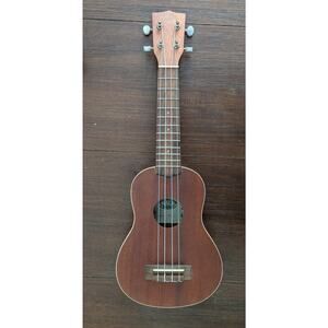 KALA KA-S Satin Mahogany Soprano Ukulele with Off White Binding KA-S